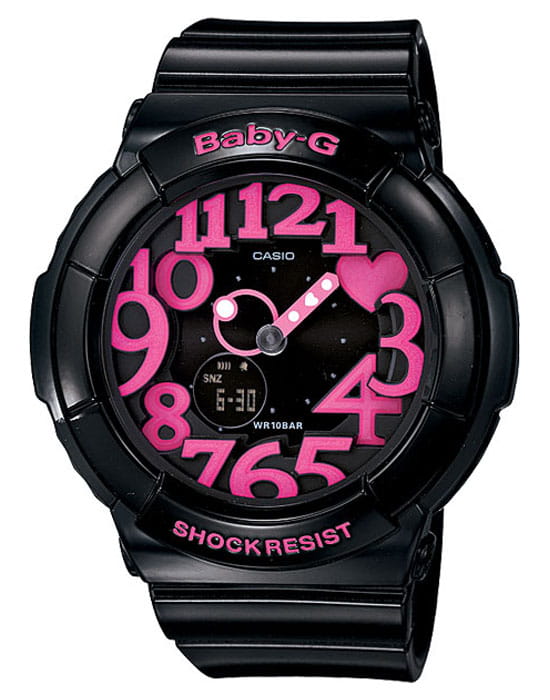 Casio Casio Baby-G BGA-130-1B  BGA-130-1B кварцевые женские часы  циферблат, браслет пластик — вид спереди