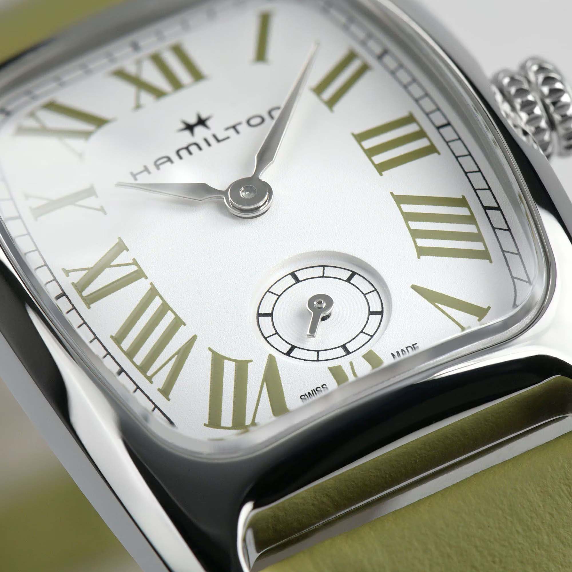 Оригинальные часы Hamilton Hamilton American Classic Boulton Small Second Quartz H13321813 кварцевые калибр механизма eta 980.163 общий вид