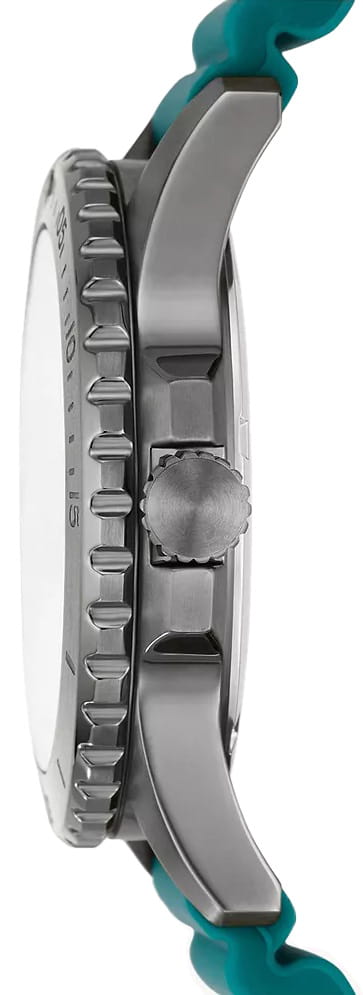 Fossil Fossil Blue FS5995,  сша мужские часы на браслете силикон боковой вид