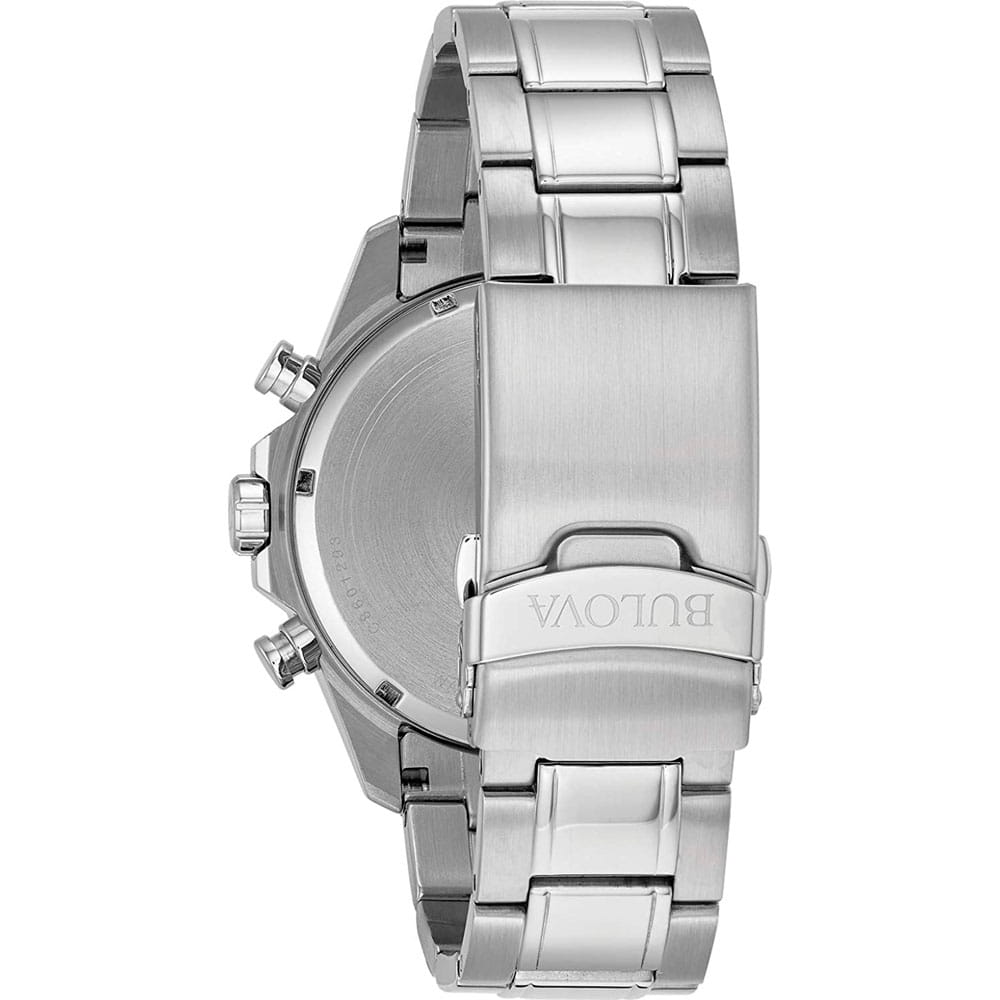 Bulova Bulova Marine Star 96B255,  сша мужские часы на браслете нержавеющая сталь боковой вид