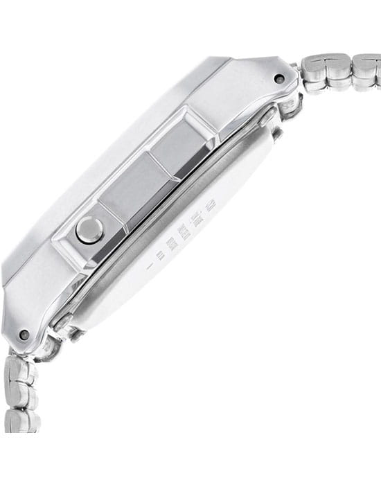 Casio Casio Collection A-168WEM-7, mtp япония мужские часы на браслете нержавеющая сталь боковой вид