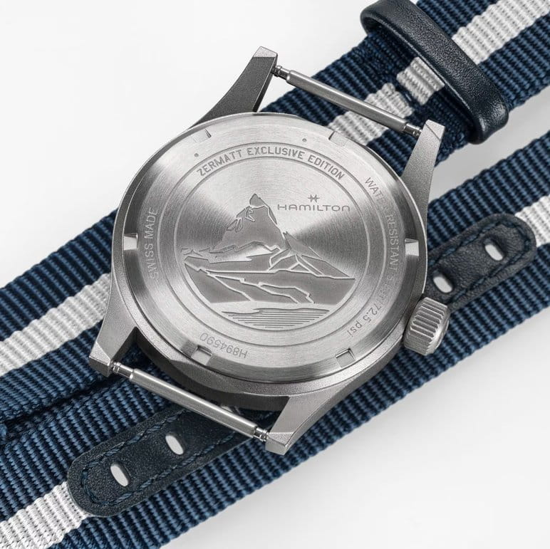Hamilton Hamilton Khaki Field Mechanical H89459940 мужские часы голубой циферблат на запястье