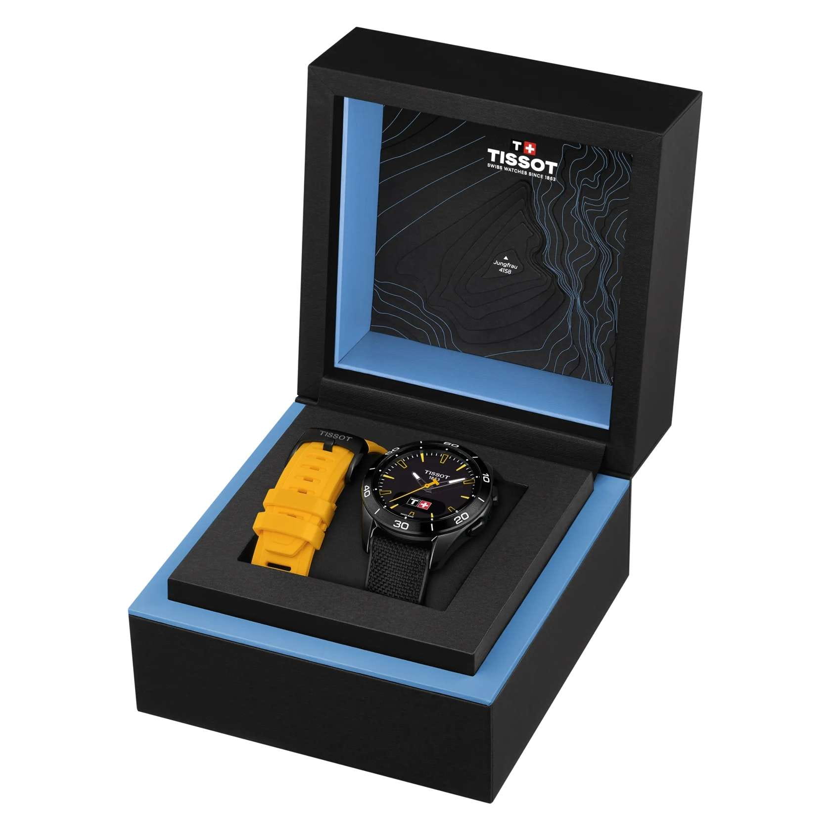 Tissot Tissot T-Touch Connect Sport Jungfraubahn Т153.420.47.051.06 швейцария наручные мужские часы заводная головка с логотипом Tissot