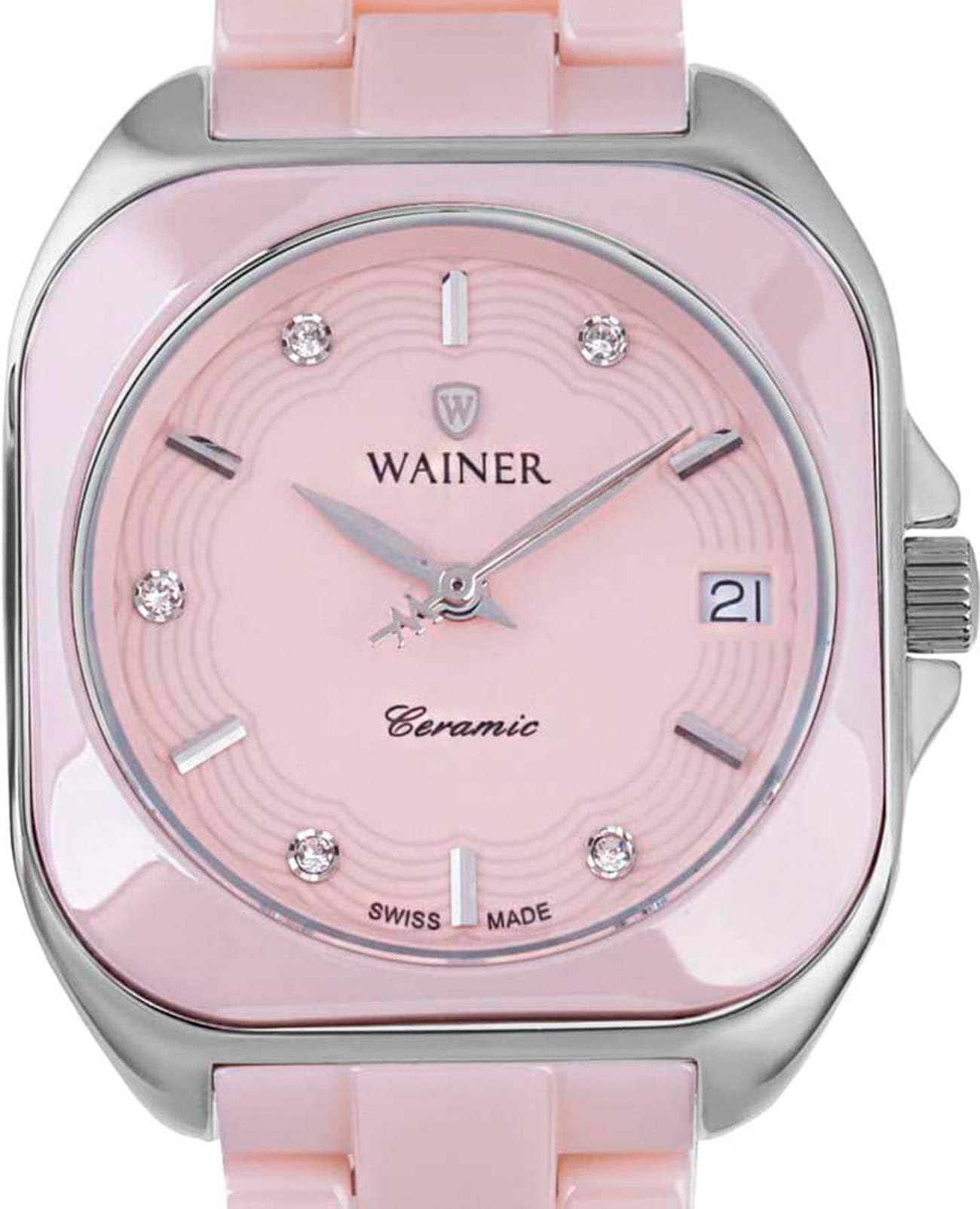 Wainer Wainer Ceramic WA.18070-B , наручные женские часы фото под углом