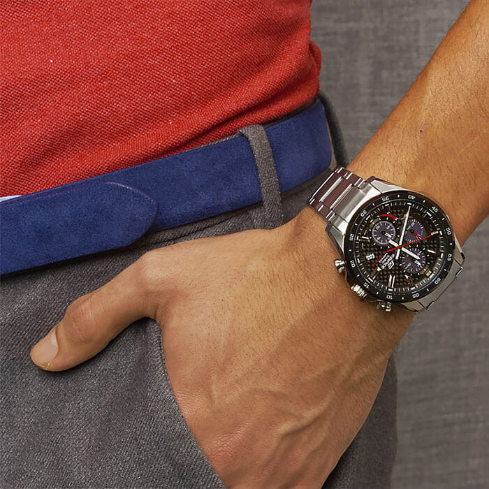 Casio Casio Edifice EFS-S540DB-1A EFS, наручные мужские часы фото под углом