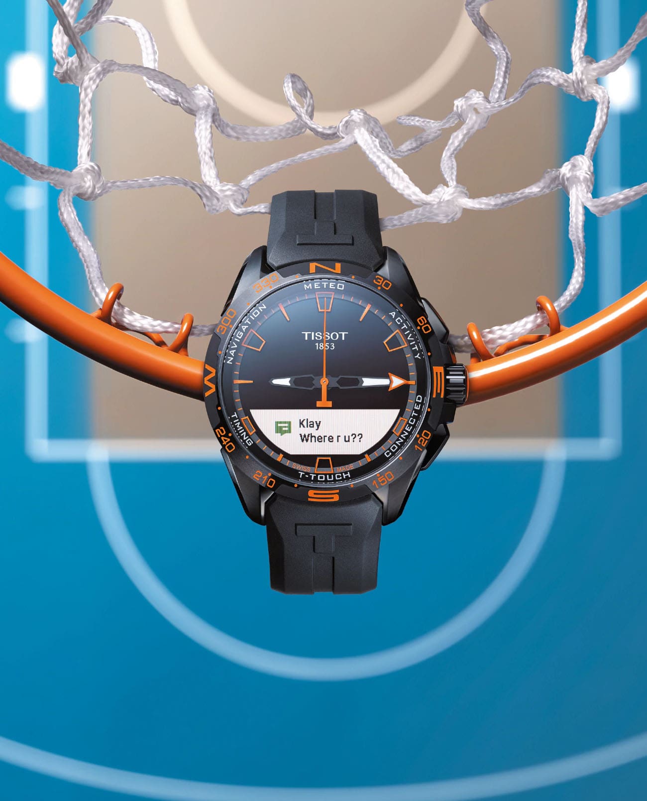 Tissot Tissot T-Touch Connect Solar T121.420.47.051.04 кварцевые мужские часы часы крупный план черный циферблата