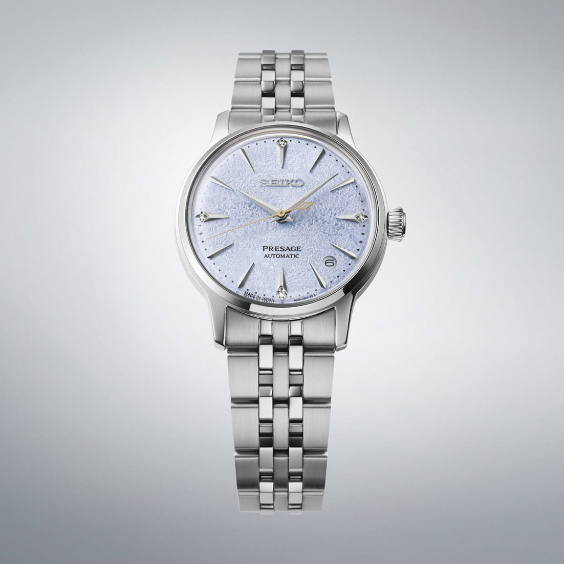 Seiko Seiko Presage Cocktail Time SRPL61, presage япония женские часы на браслете нержавеющая сталь боковой вид
