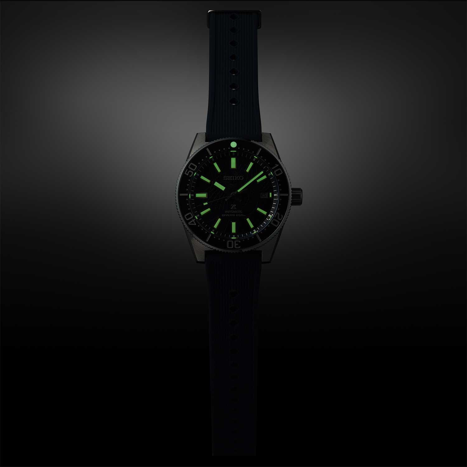 Seiko Seiko Prospex SLA065J1 механические мужские часы часы крупный план синий циферблата