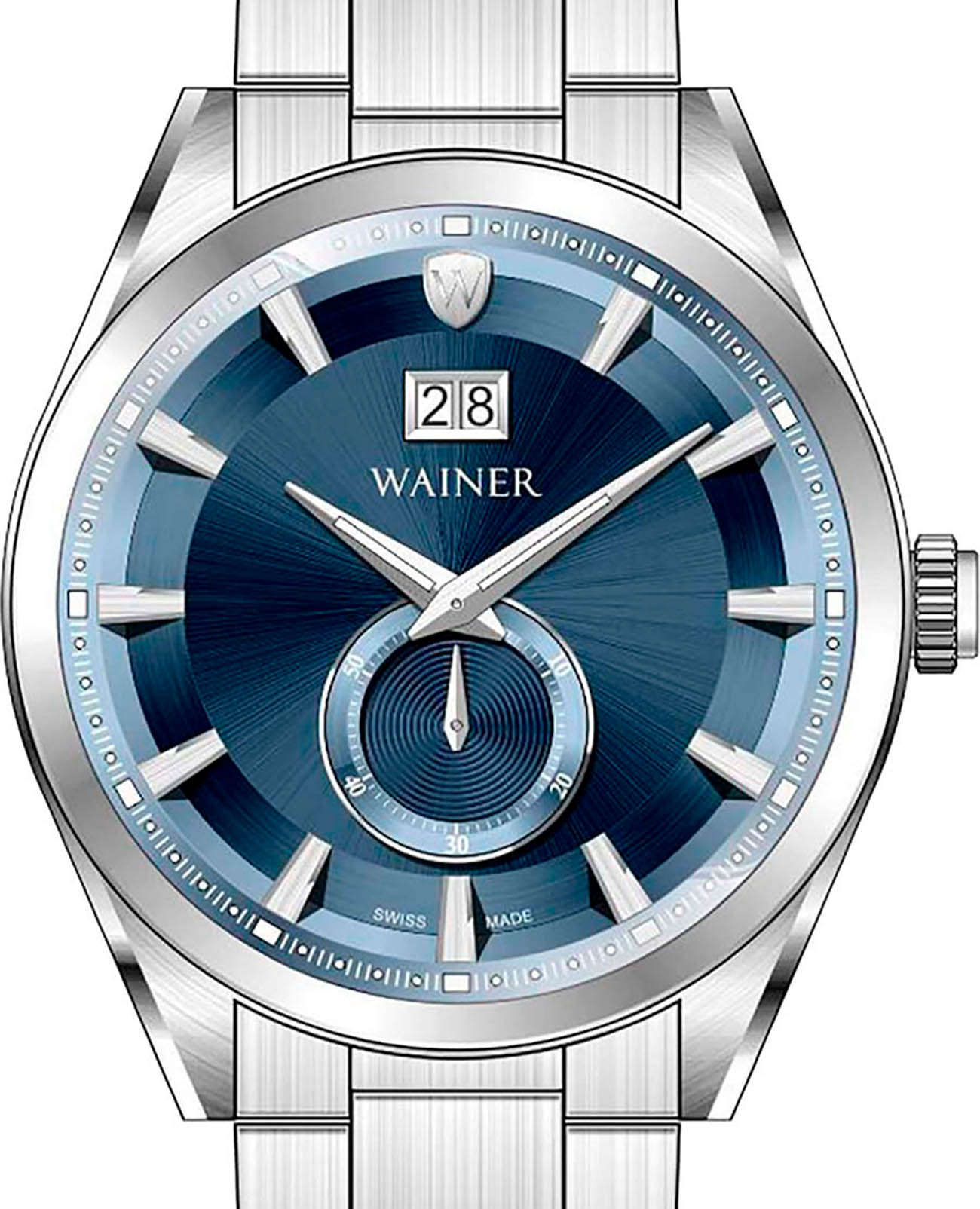 Wainer Wainer Classic WA.17000-C , наручные мужские часы фото под углом
