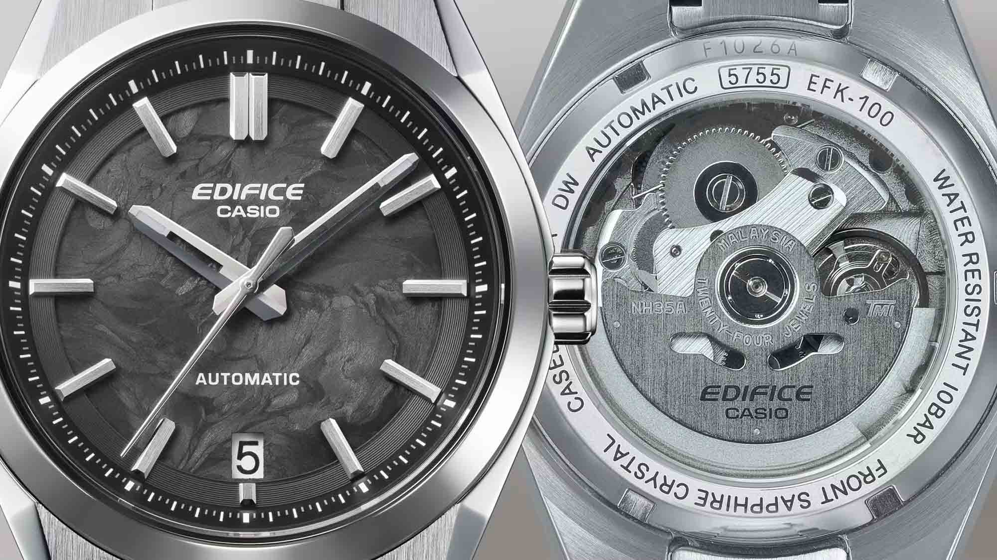 Оригинальные часы Casio Casio Edifice EFK-100CD-1A механические калибр механизма  общий вид