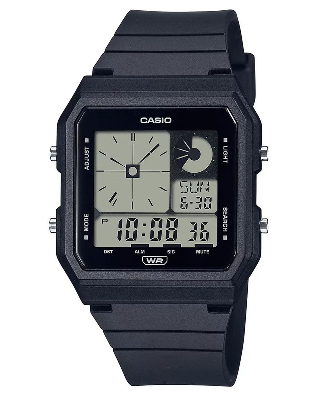 Casio Casio Digital LF-20W-1A  LF-20W-1A кварцевые женские часы  циферблат, браслет пластик — вид спереди