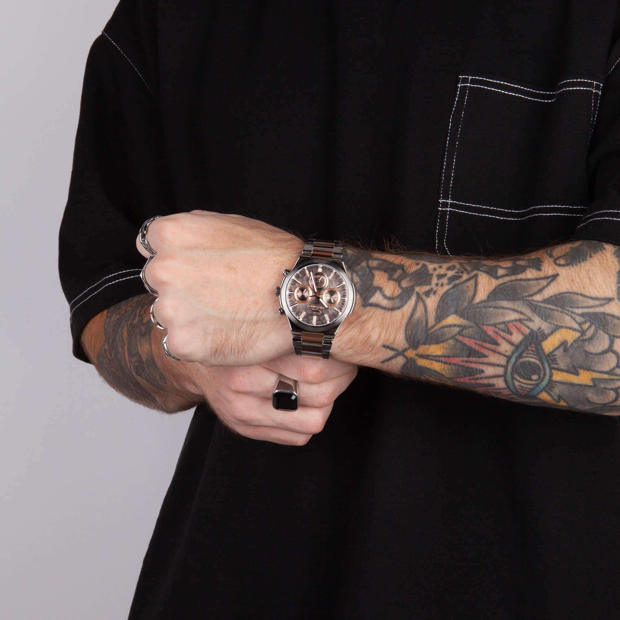 Slazenger Slazenger SL.09.2364.2.02,  англия мужские часы на браслете суперметалл с ip покрытием боковой вид