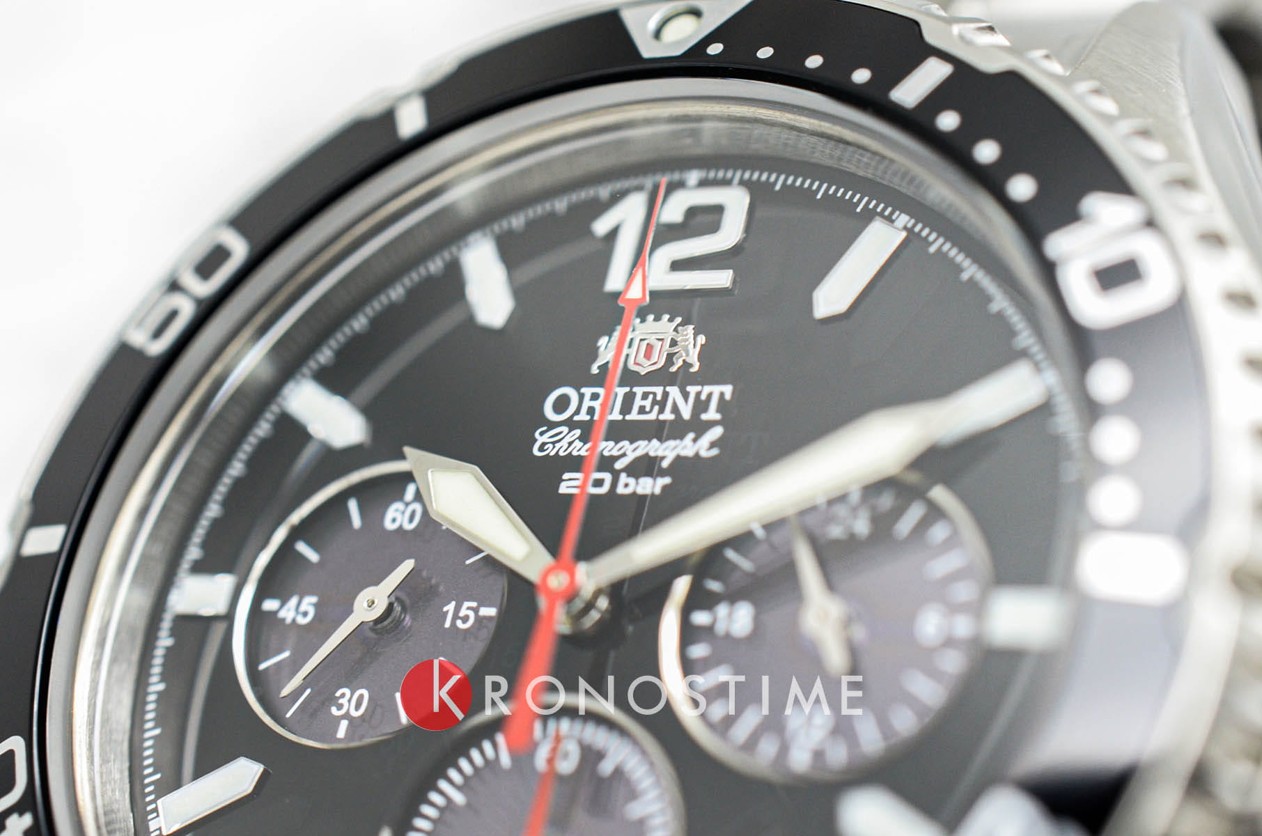 Orient Orient Chronograph RA-TX0202B (RN-TX0202B) кварцевые мужские часы часы крупный план черный циферблата