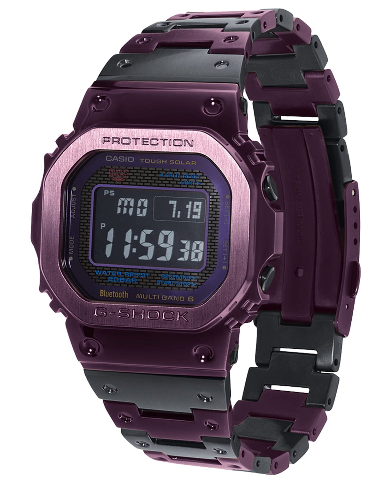 Оригинальные часы Casio Casio G-Shock GMW-B5000PB-6 электронные калибр механизма  общий вид