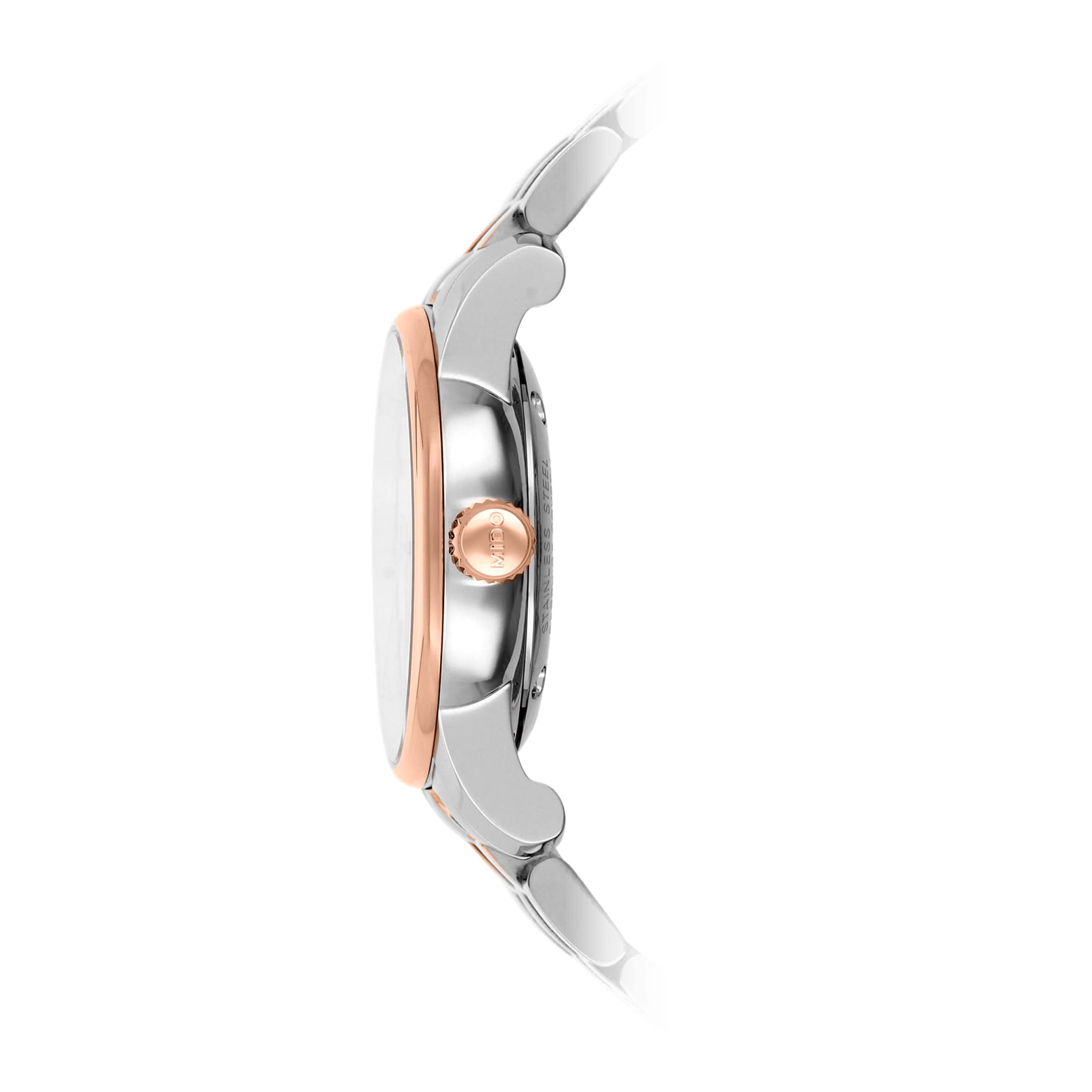 Mido Mido Baroncelli M7600.9.69.1, baroncelli швейцария женские часы на браслете нержавеющая сталь боковой вид