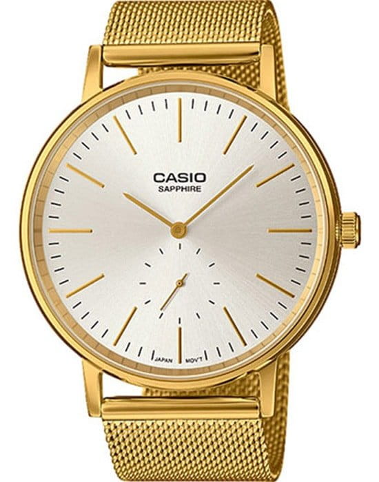 Casio Casio Collection LTP-E148MG-7A Retro LTP-E148MG-7A кварцевые женские часы  циферблат, браслет  — вид спереди