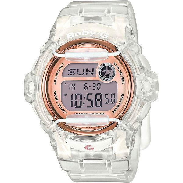Casio Casio Baby-G BG-169G-7B  BG-169G-7B кварцевые женские часы серый циферблат, браслет  — вид спереди