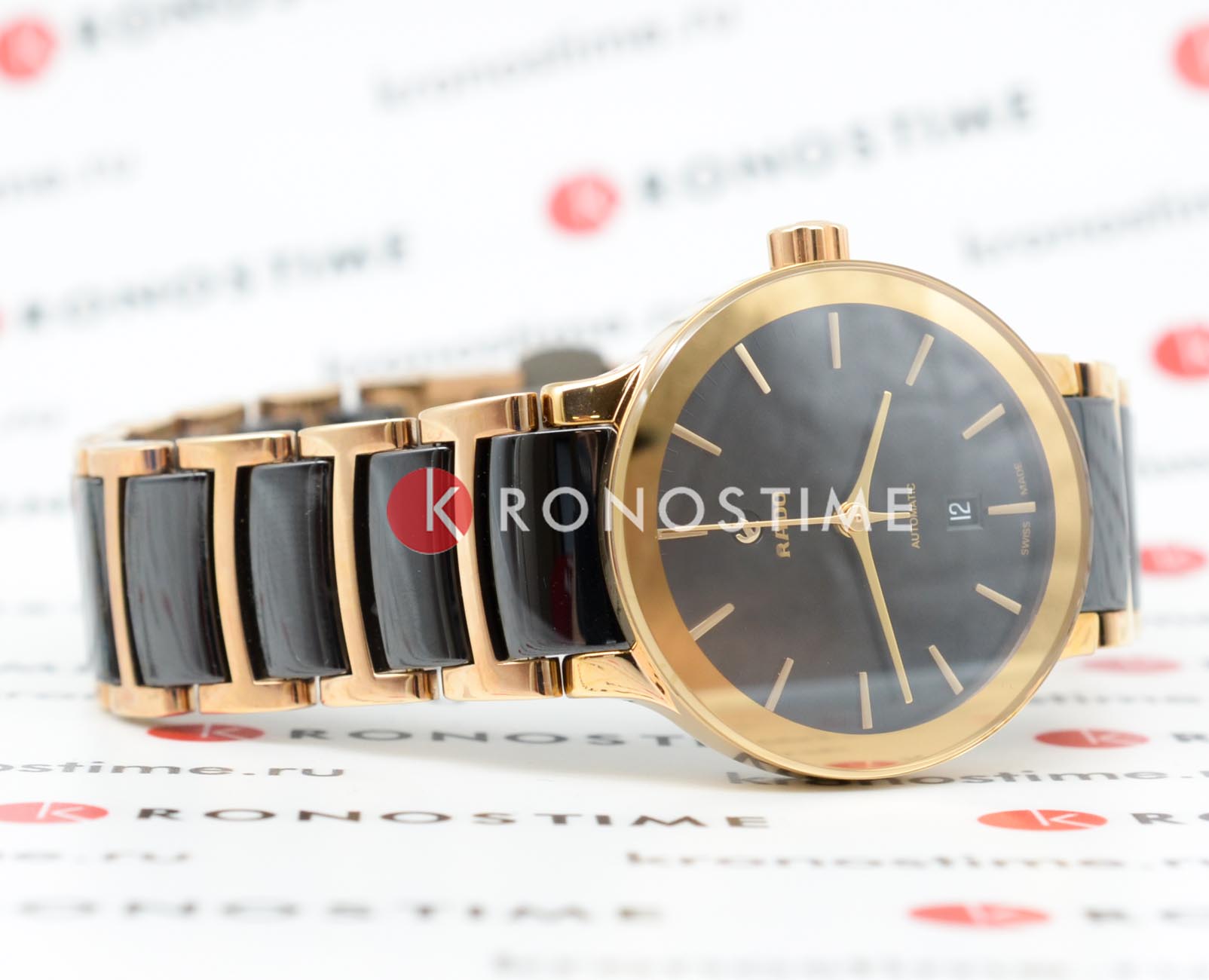 Rado Rado Centrix Automatic R30183172 женские часы черный циферблат на запястье