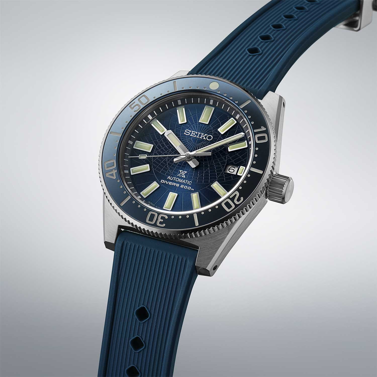 Seiko Seiko Prospex SLA065J1 мужские часы синий циферблат на запястье