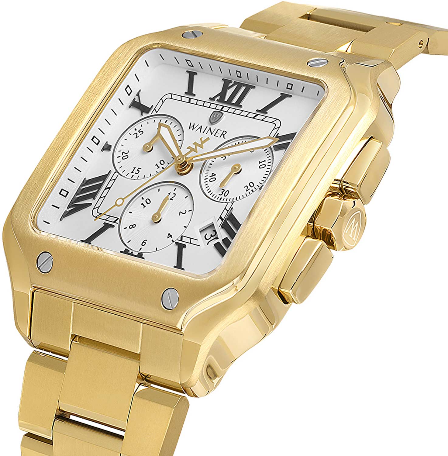 Wainer Wainer Vintage WA.18090-G , наручные мужские часы фото под углом