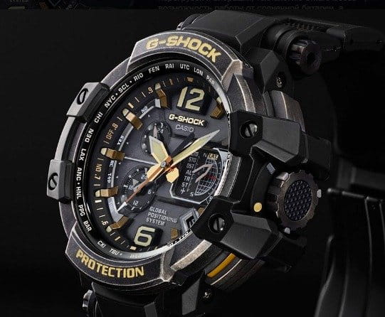 Casio Casio G-Shock GPW-1000VFC-1A мужские часы черный циферблат на запястье