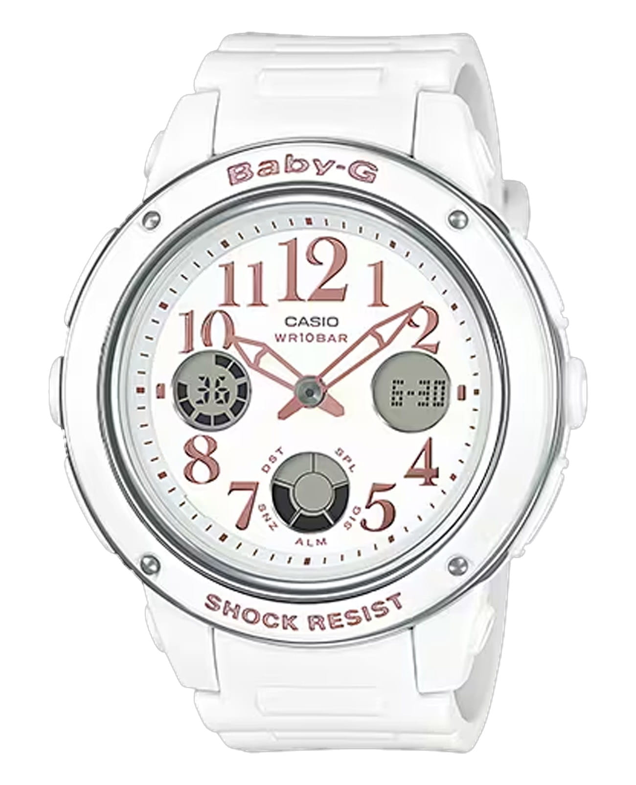 Casio Casio Baby-G BGA-150EF-7BDR  BGA-150EF-7BDR         кварцевые женские часы  циферблат, браслет пластик — вид спереди