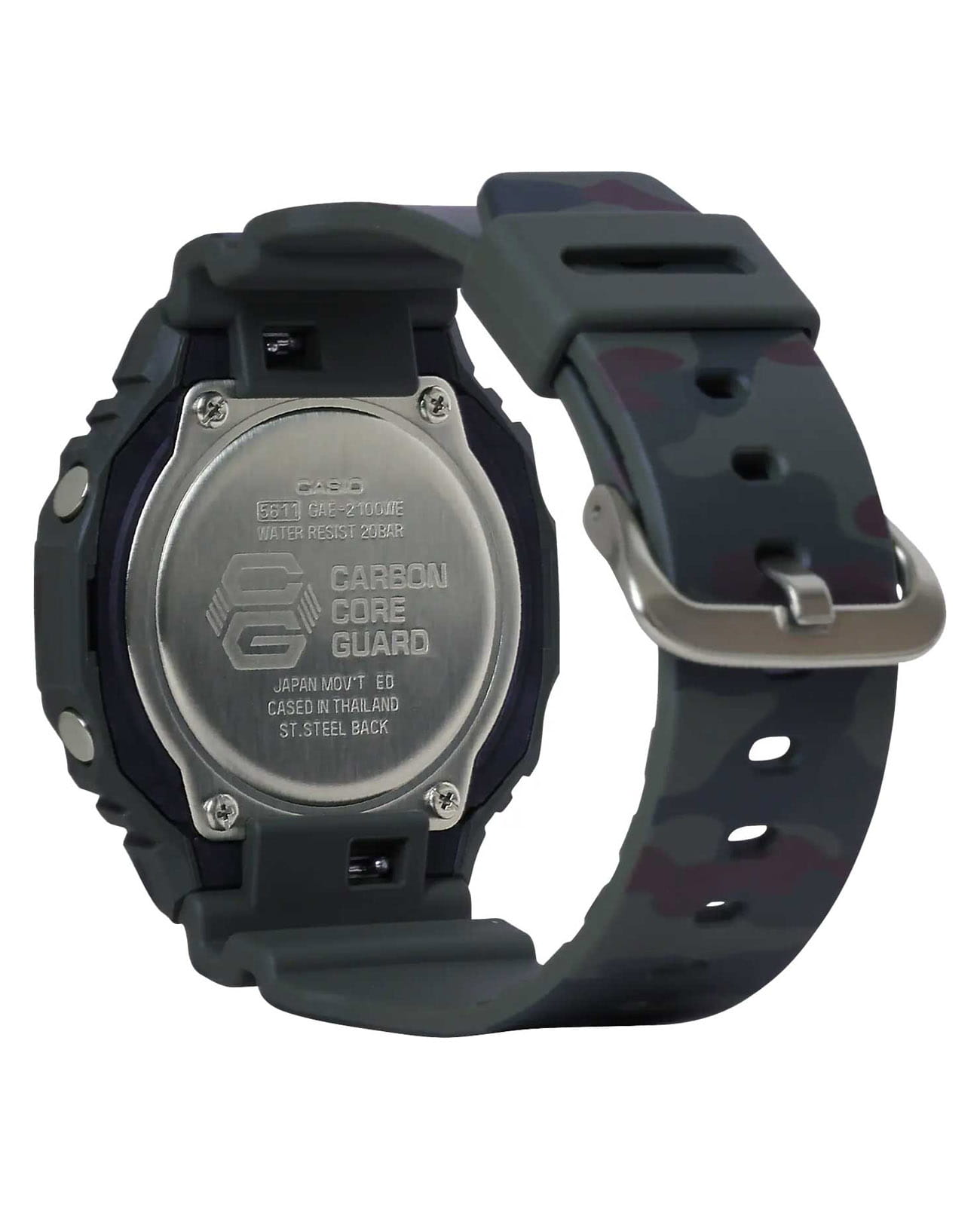 Casio Casio G-Shock GAE-2100WE-3A, g-shock япония мужские часы на браслете пластик боковой вид