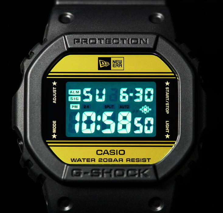 Оригинальные часы Casio Casio G-Shock DW-5600NE-1 электронные калибр механизма  общий вид