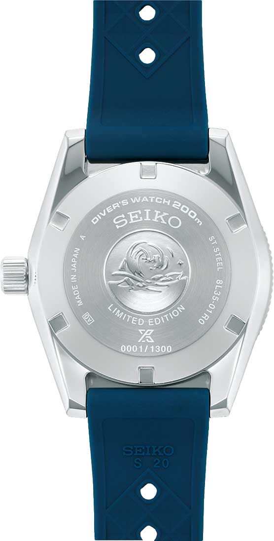Seiko Seiko Prospex SLA065J1, prospex япония мужские часы на браслете силикон боковой вид