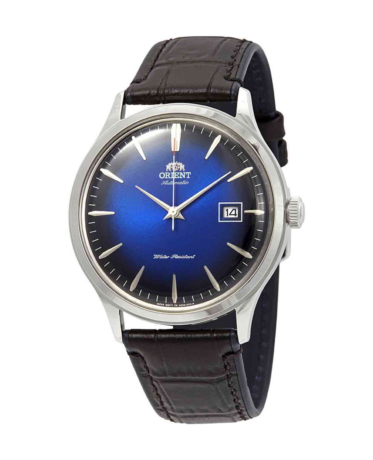 Orient Orient Automatic AC08004D механические мужские часы часы крупный план синий циферблата