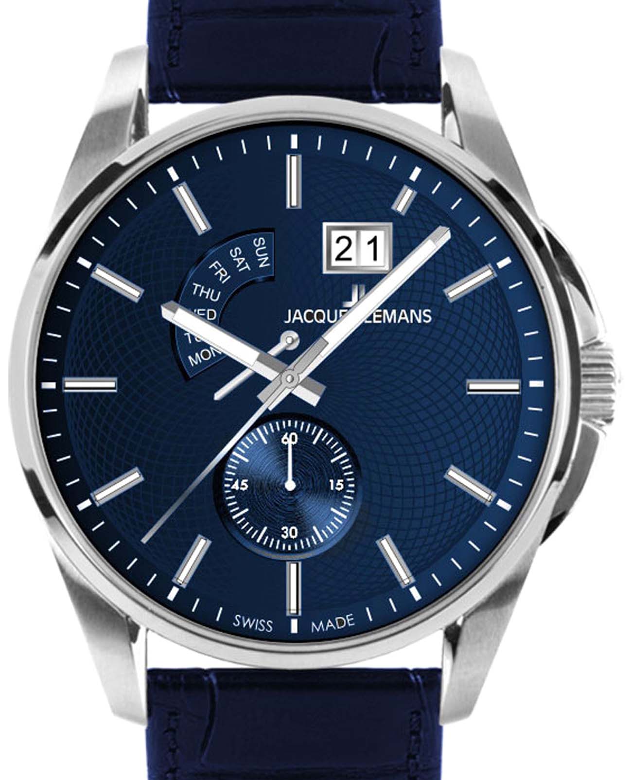 Jacques Lemans Jacques Lemans Derby 1-2199C , наручные мужские часы фото под углом
