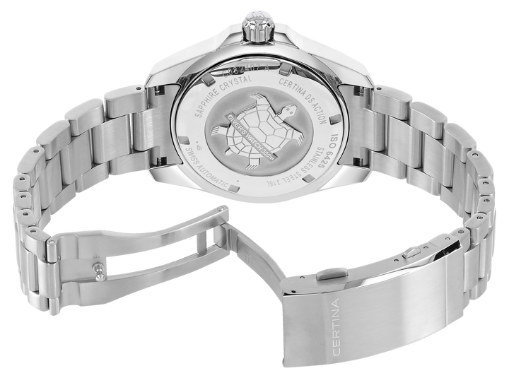 Оригинальные часы Certina Certinа DS Action Diver Powermatic 80 C032.407.11.041.00 механические калибр механизма powermatic 80.111 общий вид