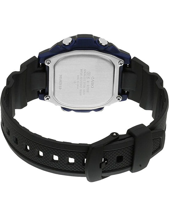 Casio Casio Collection W-S210H-1A, illuminator япония мужские часы на браслете пластик боковой вид