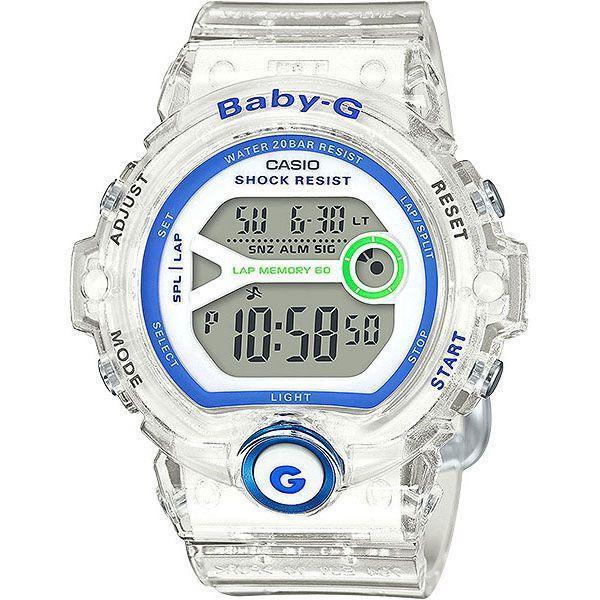 Casio Casio Baby-G BG-6903-7D  BG-6903-7D электронные женские часы серый циферблат, браслет пластик — вид спереди
