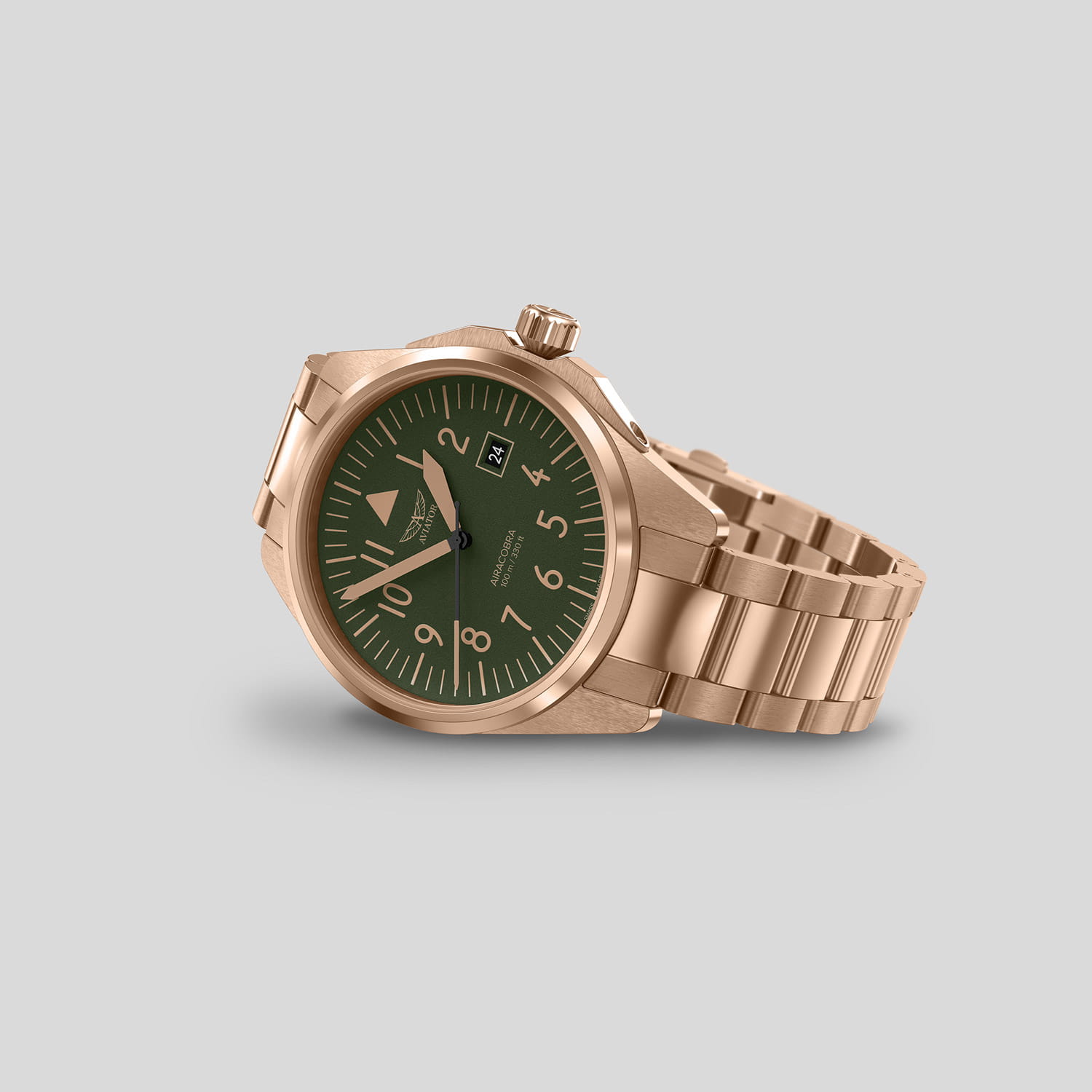 Aviator Aviator Airacobra V.1.38.2.330.5 , наручные мужские часы фото под углом