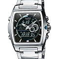 Casio Casio Edifice EFA-120D-1A  EFA-120D-1A кварцевые мужские часы  черный циферблат, браслет нержавеющая сталь — вид спереди