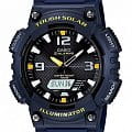 Casio Casio Illuminator AQ-S810W-2A  AQ-S810W-2A кварцевые мужские часы  черный циферблат, браслет пластик — вид спереди