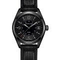 Hamilton Hamilton Khaki Field Quartz H68401735  H68401735 кварцевые мужские часы  черный циферблат, браслет кожаный — вид спереди