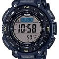 Casio Casio Pro Trek PRG-340SC-2DR (PRG-340SC-2) PRG PRG-340SC-2 электронные мужские часы   циферблат, браслет силикон — вид спереди
