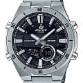 Casio Casio Edifice ERA-110D-1A ERA ERA-110D-1A кварцевые мужские часы  черный циферблат, браслет нержавеющая сталь — вид спереди