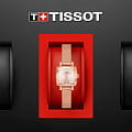 Tissot Tissot Lovely Square T058.109.33.456.00 t-lady швейцарские женские часы на браслете сталь c pvd покрытием боковой вид