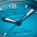 Часы Swatch x Blancpain Blue Lagoon SO35L400 фото 5