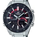 Casio Casio Edifice ERA-120DB-1A ERA ERA-120DB-1A кварцевые мужские часы  черный циферблат, браслет нержавеющая сталь — вид спереди