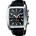Casio Casio Edifice EF-509L-1A EF EF-509L-1A кварцевые мужские часы  черный циферблат, браслет 18-каратное желтое золото — вид спереди