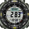 Casio Casio Pro Trek PRG-340-3DR (PRG-340-3E) японские наручные мужские часы заводная головка с логотипом Casio