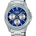Casio Casio Collection MTP-1375D-2A1  MTP-1375D-2A1 кварцевые мужские часы  синий циферблат, браслет нержавеющая сталь — вид спереди