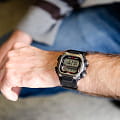 Casio Casio Collection DW-291H-1AVDF (DW-291H-1A) illuminator японские мужские часы на браслете пластик боковой вид