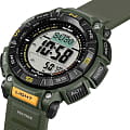 Casio Casio Pro Trek PRG-340-3DR (PRG-340-3E) pro trek японские мужские часы на браслете пластик боковой вид